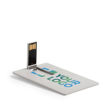 Cartão USB ecológico de cana de trigo ultraplano personalização total
