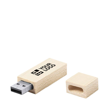 USB clássica estrutura madeira de bambu e tampa personalização total