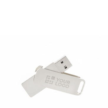 Pen USB com corpo e clipe feitos de metal personalização total