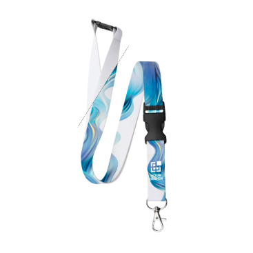 Lanyard com fivela e fecho de segurança custom made fabricado na Europa