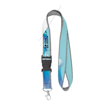 Lanyard de dupla camada a cores, custom made, fabricado na Europa
