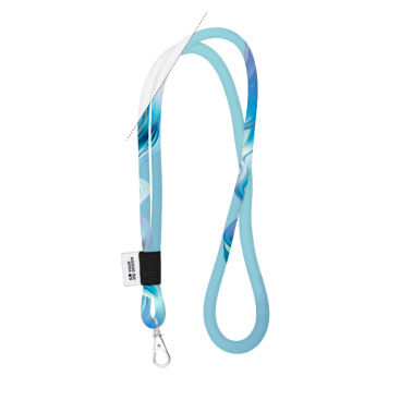 Lanyard tubular impresso a cores custom made fabricado na Europa