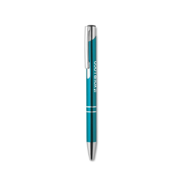 Caneta metálica gravada popular para oferta tinta azul