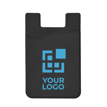 Porta-cartões personalizado de silicone com fita adesiva