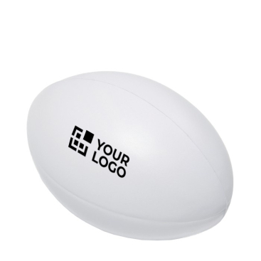 Bola de rugby anti-stress para publicidade vista principal