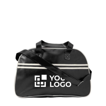 Saco de desporto publicitário vintage em PVC tipo bowling