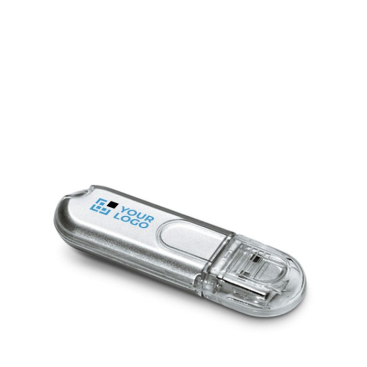 Memória USB personalizada barata de plástico transparente