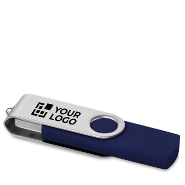 Memória USB corporativa alongada ligação móvel conexão OTG