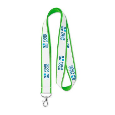 Lanyard com capa de cetim e impressão sublimação  vista principal