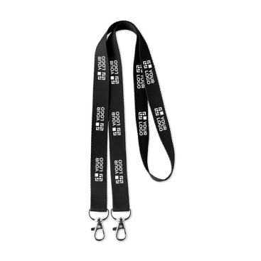 Lanyard de fecho duplo personalizado corporativo
