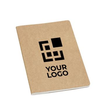 Caderno ecológico personalizado com bolso A5 folhas pautadas