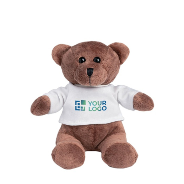 Peluche com t-shirt para personalizar com logótipo