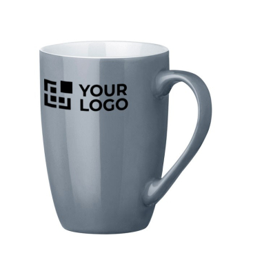 Caneca para merchandising moderna 370ml cor azul