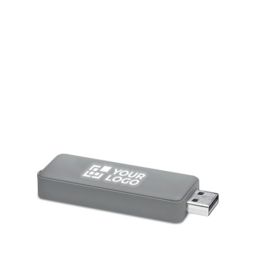 Pen drive personalizada com luz para iluminar o logo