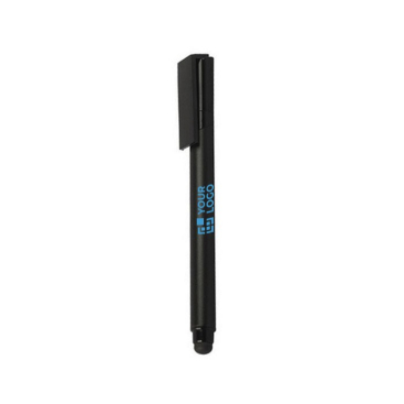 Caneta USB personalizada compacta e com ponteira táctil