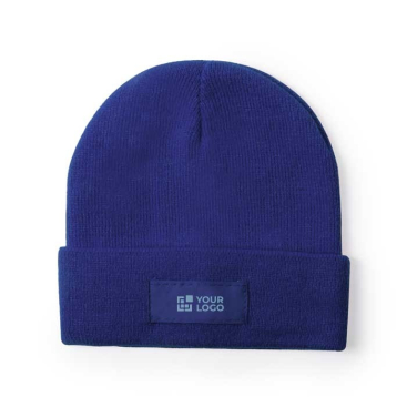 Gorro com o logotipo da marca impresso