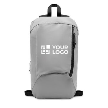Mochila refletora feita de poliéster