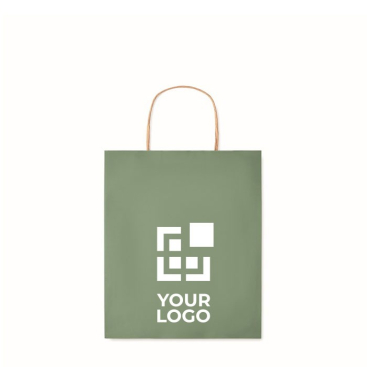 Saco de papel pequeno colorido para oferta 90 g/m2
