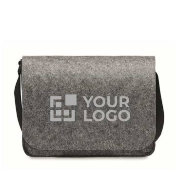 Saco para portátil de feltro rPET com fecho de velcro 15''