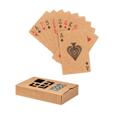Baralho de cartas de papel reciclado personalizado