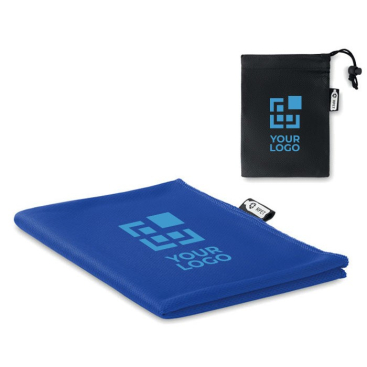 Toalha desportiva personalizada de rPET com saco Fitness