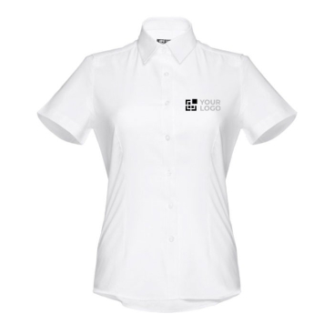 Camisa Oxford para mulher, algodão e poliester 130 g/m2 THC London WH