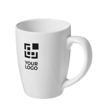 Caneca de cerâmica branca design em voga 350ml