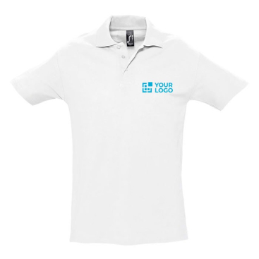 Polo personalizado de algodão ringspun 210 g/m2 SOL'S Spring
