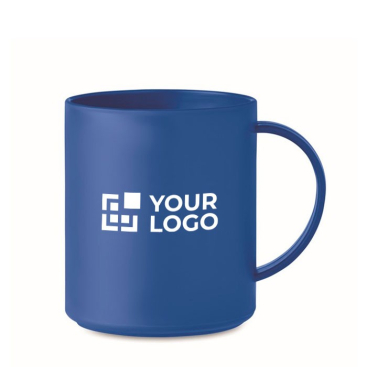 Caneca para personalizar de plástico colorido de 300ml