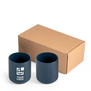 Conjunto de duas canecas com acabamento mate 280ml