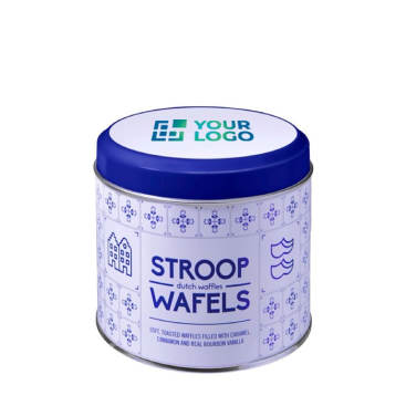 Lata personalizável com 8 bolachas holandesas Wafels