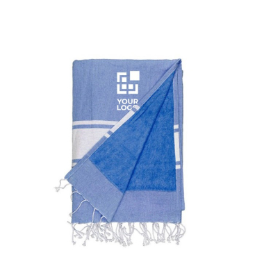 Toalha-páreo em várias cores de franja torcida
