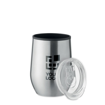 Copo colorido de aço com design geométrico 450ml Prism