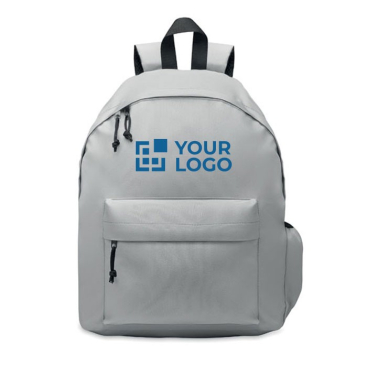 Mochila personalizada de poliéster rPET bicolor simples