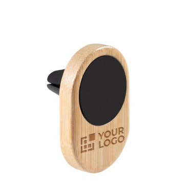 Suporte de telefone personalizado de carro de bambu magnético