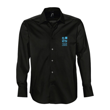 Camisa de algodão e elastano para homem 140 g/m2