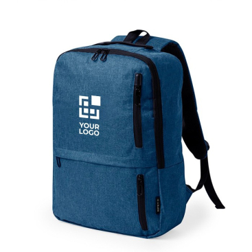Mochila de RPET para portátil com 3 bolsos frontais 15''