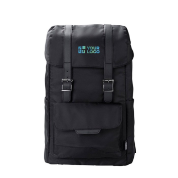 Mochila para PC de RPET com aba e bolso com fecho magnético 15''