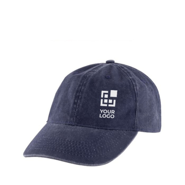 Boné de 100% algodão estilo casual com efeito lavado 260 g/m2