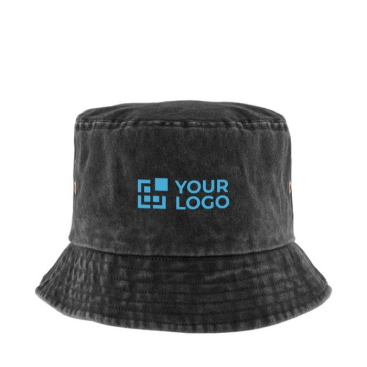 Boné casual estilo bob de algodão com efeito lavado 260 g/m2
