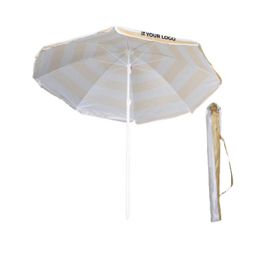 Guarda-sol para a praia de nylon com design bicolor Ø180