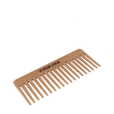 Pente com design ergonómico de fibra de coco e polipropileno
