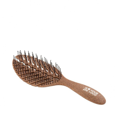 Escova de fibra de coco e polipropileno com design atrativo