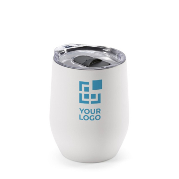 Copo térmico de aço inoxidável reciclado com abertura na tampa 310ml