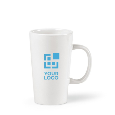 Caneca com corpo de cerâmica e alça grande 270ml