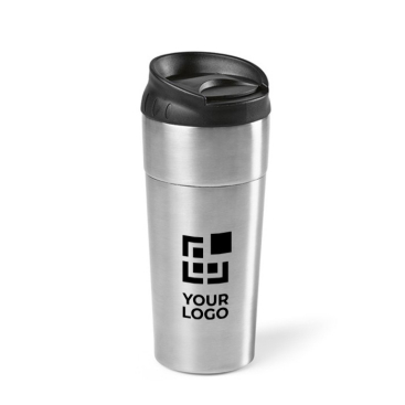 Copo térmico de aço inoxidável reciclado com tampa deslizante 410ml