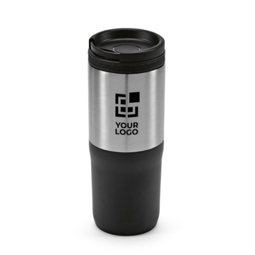 Termo aço inox à prova de fugas, revestimento cerâmico 530ml