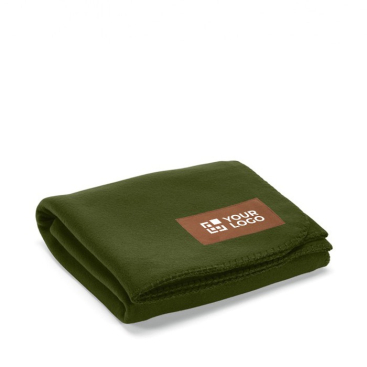 Manta ecológica de RPET com patch personalizável 180 g/m2