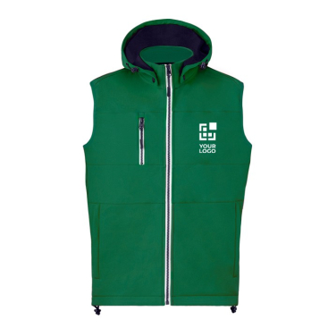Colete de softshell com gola alta e interior micropolar 300 g/m2 vista principal