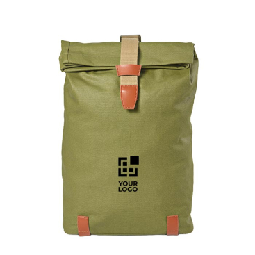 Mochila impermeável em algodão reciclado para portátil de 17'' 23L